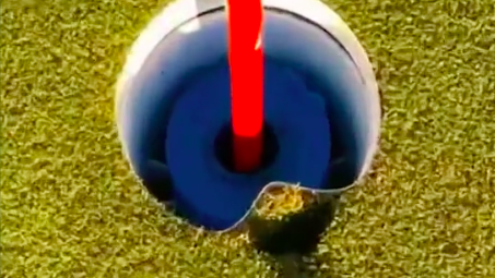 Golf fans react as an UNLUCKY golfer misses out on a HOLE-IN-ONE!